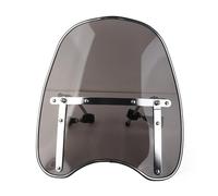Universal Motorcycle Windshield Windscreen 22-25mm Handlebar Mounting Reduce Glare Durable ABS Material Transparent Smoky Indian Victory (Smoked)