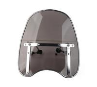 Universal Motorcycle Windshield Windscreen 22-25mm Handlebar Mounting Riding Accessory Wind Screen(Grey)