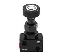 Universal Motorsport Brake Proportioning Valve Black Pressure Regulator Shut Off Valve for Car Racing Brakes Control Valve for Imal Brake Performance (Black)
