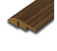 Universal Moudlings Laminate & Wood Flooring Ramp Reducer MDF Threshold Strip Edge Profile Door Strip Trim (Walnut)