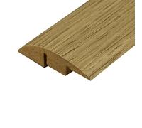 Universal Moudlings Laminate & Wood Flooring Ramp Reducer MDF Threshold Strip Edge Profile Door Strip Trim (Midnight Oak)
