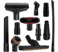 Universal Multi-Size Attachment Vacuum Clean-Up Kit, Includes Floor Brush & Connectors for 1-1/4in to 2-1/4in Accessories