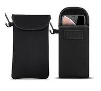 Universal Neoprene Cell Phone Sleeve Shock Proof Pouch Carabiner Hook Case for iPhone 13 12 11 Pro Max iPhone 11 XR XS Max Google Pixel 6 Pro OnePlus Nord N200 Motorola One 5G Ace Moto G Power 2022