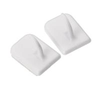 UNIVERSAL Net Curtain Rod Self Adhesive Centre Bracket, White, 2 Pack