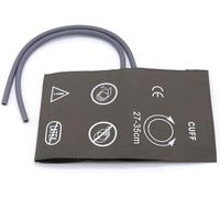 Universal NIBP Cuff, 27-35 cm Dual Tubes Reusable PU Brown Replacement Blood Pressure Cuff, No BP Connector