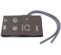 Universal NIBP Cuff for SmallAdult, 20.5-28 cm Dual Tubes Reusable PU Brown Replacement Blood Pressure Cuff, No BP Connector