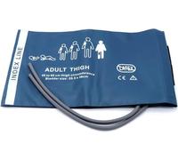 Universal NIBP Cuff for Thigh, 46-66 cm Double Tube Reusable PU Replacement Blood Pressure Cuff, No Connector