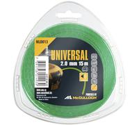 2 X MCCULLOCH UNIVERSAL LOW NOISE STRIMMER TRIMMER LINE 2mm x 15 metres NLO013
