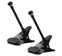 Universal No-Drill Camera Clip Mount for Ring, Blink, Eufy, Google Nest, Wyze & Arlo Cameras, 20cm Adjustable Gooseneck Clamp Stand for Indoor Outdoor Security Cameras (2 Pack, Black)