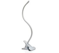 Universal No-Drill Camera Clip Mount for Ring, Blink, Eufy, Google Nest, Wyze & Arlo Cameras, 40cm Adjustable Gooseneck Clamp Stand for Indoor Outdoor Security Cameras (1 Pack, White)