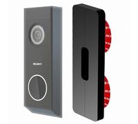 Universal No-Drill Sticky Wall Mount compatible with Aosu, Arlo, Blink, Eufy, Nest, Netamo, Reolink, Tapo, Wyze Video Doorbell Wired or Battery Wireless Security Camera & others Adhesive (SLIM size)