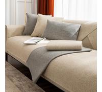 Universal Non-Slip L-Shaped Sofa Cover Thick Washable Fits 1/2/3/4 Seats Stylish Living Room Protector 110x160cm & Easy to Clean Furniture Cover