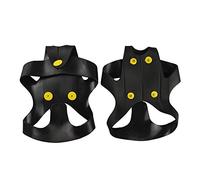 Universal Non Slip Snow Ice Grips Cleats Treads For Shoes Boots Heels Ice Traction Slip-on Stretch Fit crampons (Fits size UK 3-7.5)