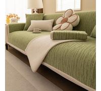 Universal Non-Slip Sofa Cover for 1-4 Seater Green 80x120cm Four Seasons Furniture Protector Sofa Cushion Slipcover L-Shaped Couch Throw Living Room Decor