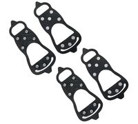 Universal Non-Slip Spikes 2 Pairs Spikes for Shoes with 8 Stud Crampons Shoe Ice Cleats Snow Traction