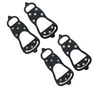 Universal Non-Slip Spikes 2 Pairs Spikes for Shoes with 8 Stud Crampons Shoe Ice Cleats Snow Traction