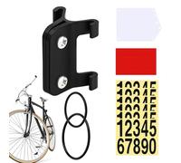 Universal Number Plate - Bicycle Front Board, Durablę Cycling Identifier Panel, Lightweight Racing Display Tag | Black Rider Identification Plate for Electric Mountain Bike Competition Track Use