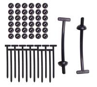 Universal Nylon Cable Tie Buckle, 30 Pcs, Black Heavy Duty Self-Locking with 0.6mm Thickness 9x2cm Size, Operating Temperature -40°C to 85°C for Organizing Wires, Automotive Fixing and Everyday Use