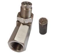 Universal O2 Oxygen Sensor Extender 90 Degree Bung Extension Catalytic Converter Car CEL Fix Check Engine Light Eliminator Adapter M18 x 1.5