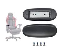 Universal Office Chair Arm Rest Replacement Pads -Ergonomic Arm Pads with 4" Mounting Hole Distance, Soft PU Surface & Durable Steel Inserts - Fits Most Office & Gaming Chairs (Set of 2)