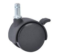 Universal Office Chair Casters1.0/1.5/2.0 Inch Nylon Plunger Wheels for Furniture40mm Plastic Replacement Caster Wheels for Smooth Mobility and Durability