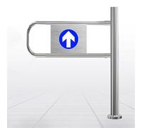 Universal One-Way Door Security Barrier for Supermarket Entry 80x100cm Rotating Industrial Gate for Store/Library Right Door Safety Access Solution