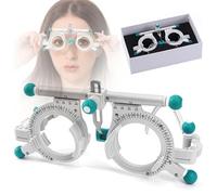Universal Optical Trial Frame, Adjustable Optical Lens Frame, 48-80mm, Adjustable Temple Length, Full Rim, 5-Piece Slot for Hospitals and Ophthalmology