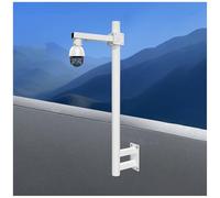 Universal Outdoor Security Camera Mount Bracket and Post for Surveillance Systems