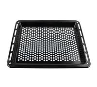 Universal Oven Air Fryer Tray 46 cm, Non-Stick Crisper Baking Tray with Perforated Base, Pizza Oven Tray, Large Air Fry Oven Shelf Compatible with Most Standard Ovens