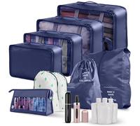 Universal Packing Cubes for Suitcases 15 Pieces [2 Perfume Atomisers included] | Multi Use Suitcase Orgniser Bags for Clothes, Shoes and Accessories | Water Proof Travel Essentials, Storage Bags