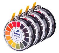 Universal pH Test Paper Strips pH Test Strips Roll, pH Measure Full Range 0-14， 16.4 ft/Roll (4 Rolls)