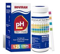 Universal pH Test Strips 0-14, Quick Accurate pH Testing Kit for Food, Soap Making & Kombucha, 125ct Litmus Paper pH Test Strips for Liquids, Drinking Water, Aquarium, Pool, Hot Tub, Spa