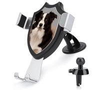 Universal Phone Holder for Car Vent Dashboard Windshield Border Collie Car Mount Compatible iPhone 16 Pro Max 15 14 13, Samsung