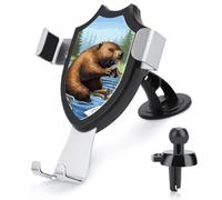 Universal Phone Holder for Car Vent Dashboard Windshield Busy Beaver Cartoon Car Mount Compatible iPhone 16 Pro Max 15 14 13, Samsung