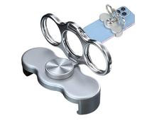 Universal Phone Ring Grip Holder - 360 Rotating Foldable Stand Phone Finger Metal Alloy Construction | Secure Holder for Hand Call, Gym, Desk, Car, Workstation