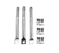 Universal Pipe Burner Stainless Steel Corrosion Resistant Grill | Adjustable length 30-45 cm, fits many models, pack of 3, easy adjustment, universal use