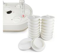 Universal Plant Spacer Caps (18 Pack) Compatible with Aerogarden, Ahopegarden, GardenCube, iDOO, Mufga, Letpot and Other Hydroponics Growing System Kit, Pod Cover Lids for Indoor Garden Kit, White