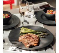 Villeroy & Boch 1042392630 dining plate Soup plate Round Porcelain Black