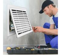 Universal Plumbing Inspection Access Door with Snap-On Lid, Fits Multiple Opening Sizes for Easy Service Access in Garages and Attics