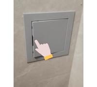 Universal Plumbing Inspection Vent Cover & Drywall Access Panel - Durable Aluminum Hatch 6x6 7.5x7.5in 12x12 20x20 Inch Versatile Gray Access Panel for Easy Maintenance