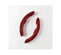 Universal Plush Clip-on Steering Wheel Cover Warm Comfortable Non-Slip Grip Fits O D Double Shape Car Wheels Car Steering Wheel Cover(Red)