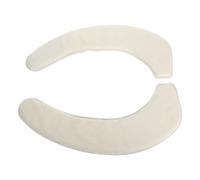 Universal Plush Toilet Seat Cushion Pads for Bathroom Comfort | Beige Portable Pair, Easy Installation, Clean Protection for Home and Travel Use