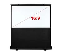Universal Portable Floor Standing Pull Up Projection Screen 60-100 Inch 16:9 4:3 for HD Projector Easy Storage 4K 3D Supported(130 inch)