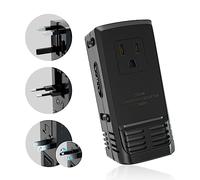 Universal Power Converter 2000W Travel Voltage Converter 220V to 110V Transformer 8A Max for Hair Dryer Worldwide Plug US to Europe UK AU