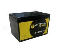 12V 12Ah Lead Fleece Battery AGM VRLA with VdS Q-Batteries 12LS-12 F2 (2 Pack)