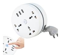 Universal Power Strip, Travel Surge Protector with usb c Ports, Travel Extension Cord with Multiple Outlets, Universal Chargers for All Devices (2.8m,Large British standard)