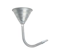 Universal Priming Funnel, Carbon Steel Spout Funnel with 330mm Flexible Hose for Cars Motorcycles Trucks, Rustproof Fuel Transfer Funnel with Wall - Mount Hook