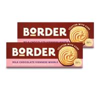 universal product solutions Border Biscuits | Pick 2 Packs from All Flavours (Milk Chocolate Viennese Whirls 2x150g)