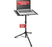 Universal Projector Stand - Height & Angle Adjustable Tripod Stand - Hold Laptops, Computers, DJ Equipment & Projectors - Heavy Duty - Perfect for Stage, Studio, & Office Events - Extends 28'' to 46"