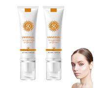 Universal Protect Tinted Moisturizer with SPF 50+ P Fou - All-in-One Tinted Foundation with SPF 50+ Sun Protection, Da - SPF 50+ P Tinted Sunscreen Moisturizer, Multi-Purpose F (2 boxes)